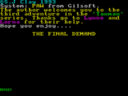 Final Demand, The (1993)(Zenobi Software)